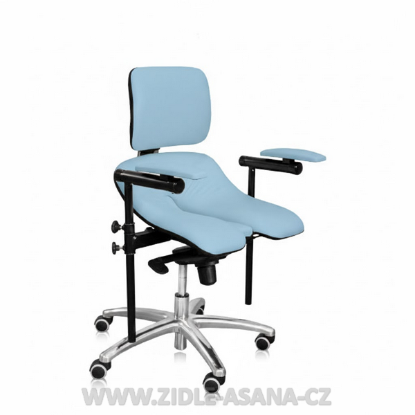 Ergonomická židle Ásana Medic Dent Ekokůže, Light Blue